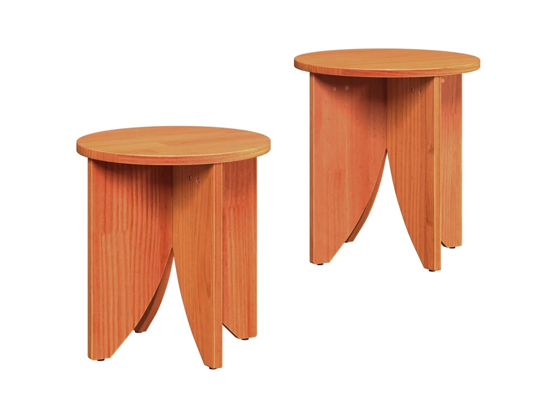 Mesa de Centro 2 Pcs Marrom Cera MAISON EXCLUSIVE