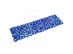 Ronjoe-guarda-mesa De Feltro Retangular Com Desenho Floral Decorativo Mesa Azul Real