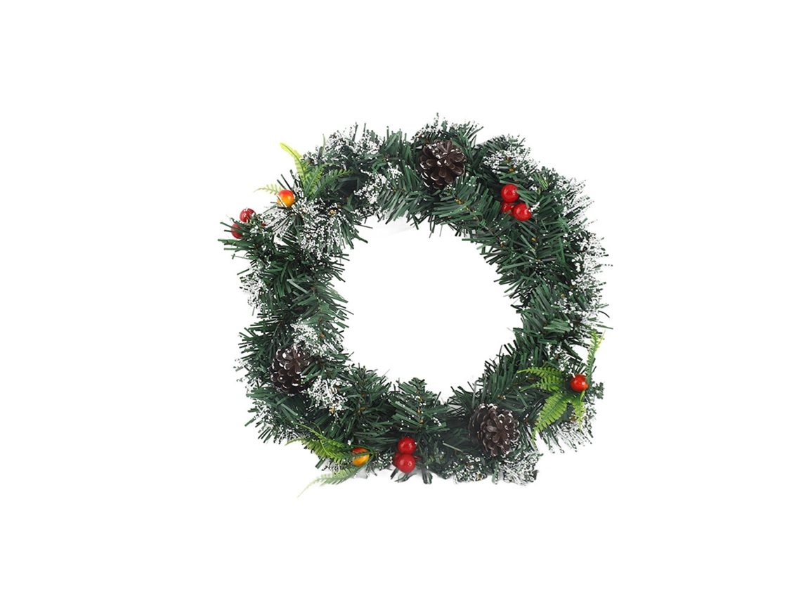Guirlanda de Natal Artificial 30cm para Porta | S/MARCA