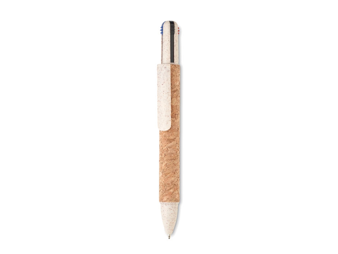 Bolígrafo Corcho de 4 Tintas MIDOCEAN