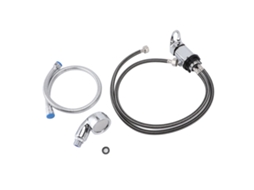 2026 kit Grifo para Cuenco de Champú Salón Con Válvula de Mezcla de Agua Fría Y Caliente Y Pulverizador Móvil 70cm