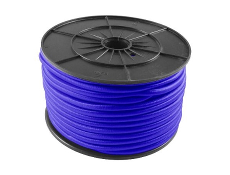 Cordon elastico 8 mm azul rollo 50m