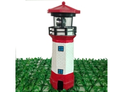Farol Solar Led Rotativo Jardim E Pátio Luz Exterior Econômica