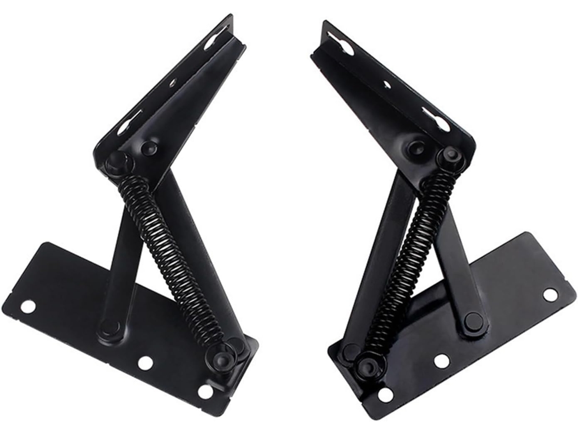2 Dobradiças De Mola Para Porta Armário, Suporte Superior Sofá-cama,