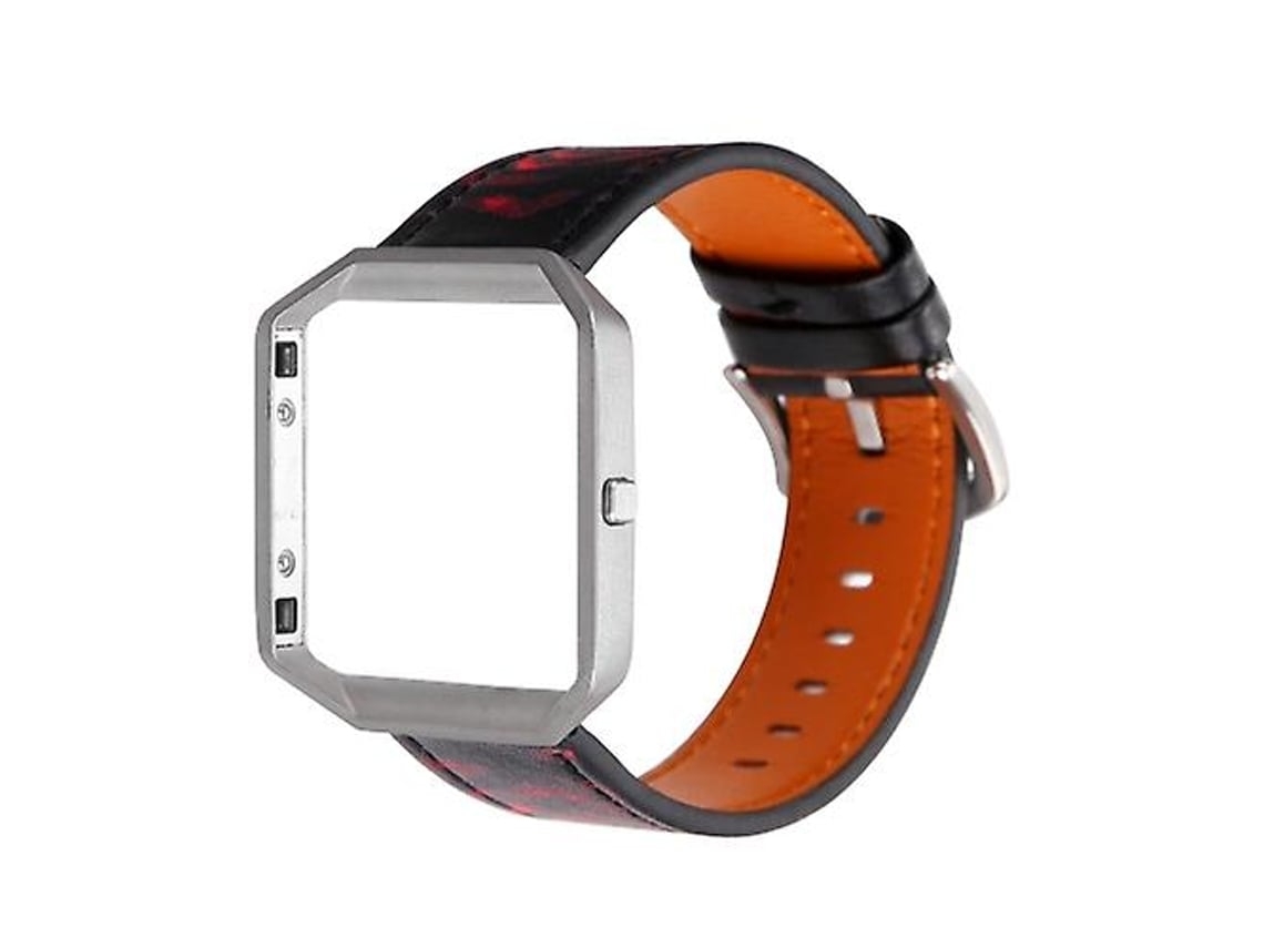 Lurelia Pulseira Fitbit Blaze Masculina, Personalizada, Preta E Rosa