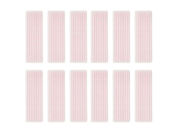 Folhas Washi reforçadas com plástico, 40 unidades, design em tons pastel, simples e duráveis para organização escolar.