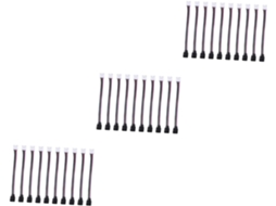 Conjunto De 3 Conectores Para Fita De Led Rgb Com 4 Pinos E Adaptador De 10 Mm.
