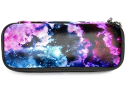 Estojo Grande Lápis De Cor Aquarela Com Estampa Nebulosa E Galáxia Estrelada, Ideal Escola, Escritório