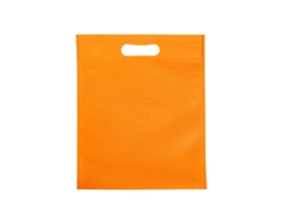 50 Bolsas Não Tecidas Ecológicas Boca Plana Laranja S/MARCA
