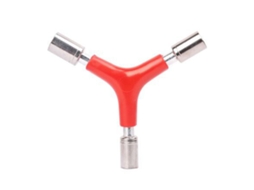 Chave Mali Sextavado em Y de 3 vias com encaixe de 8mm, 9mm e 10mm para reparo de bicicletas