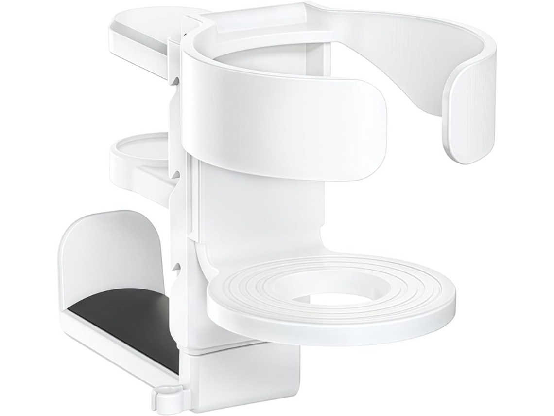 Porte - Gobelet 2 Em 1 Sous Le Bureau Et Crochet Para Casque, Suporte De Serragem Ajustável Para Bouteilles D