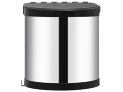 Built-in Dustbin, Built-in Dustbin Vidaxl Prateado Aço Inoxidável (27 X 29 Cm)