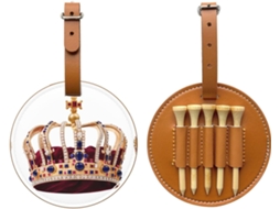 Bolsa para Tees de Golfe com Coroa de Pedra Preciosa Fácil de Transportar e Mais Eficiente para Jogar Golfe.