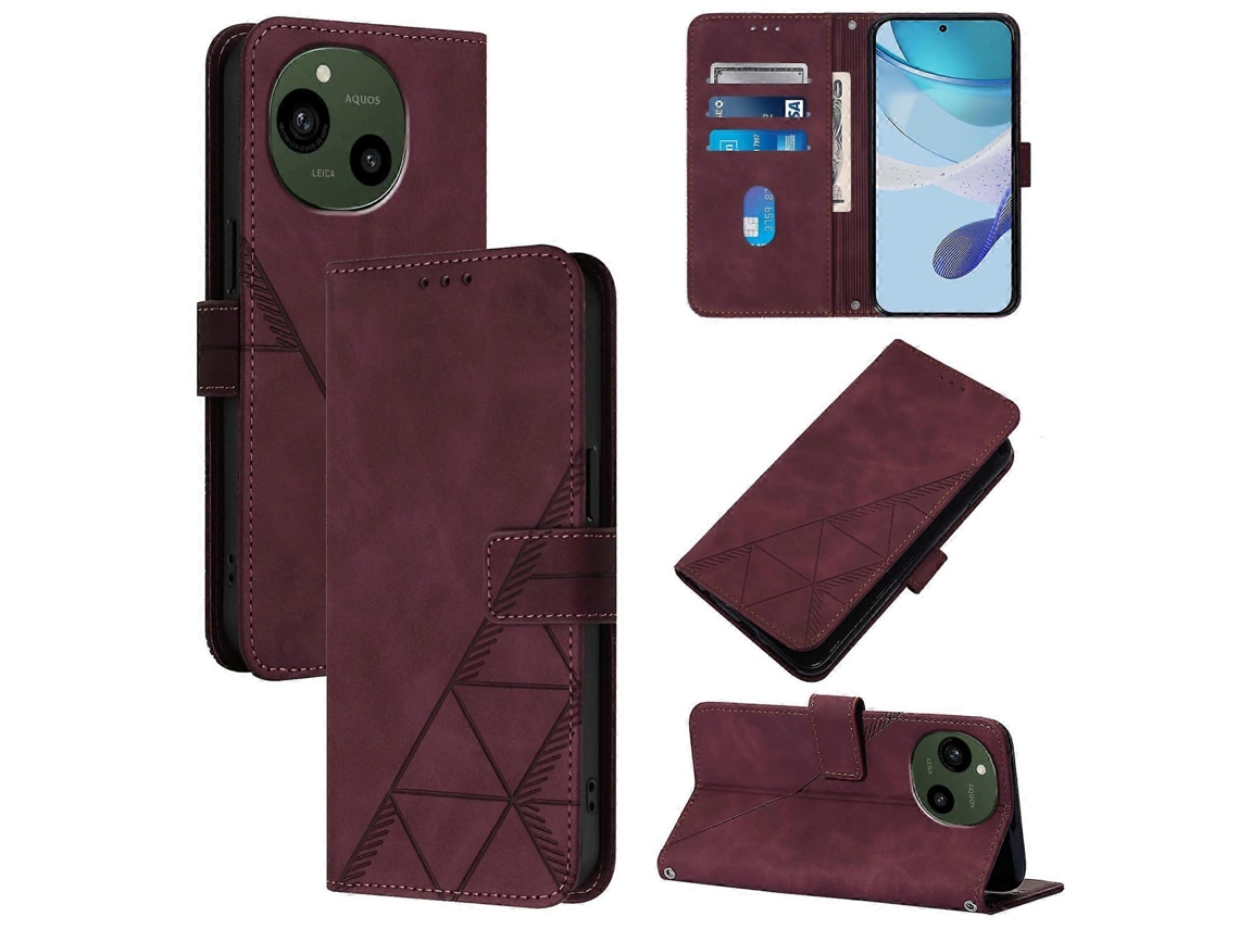 Capa De Celular De Couro Com Estampa 3d E Flip Crossbody