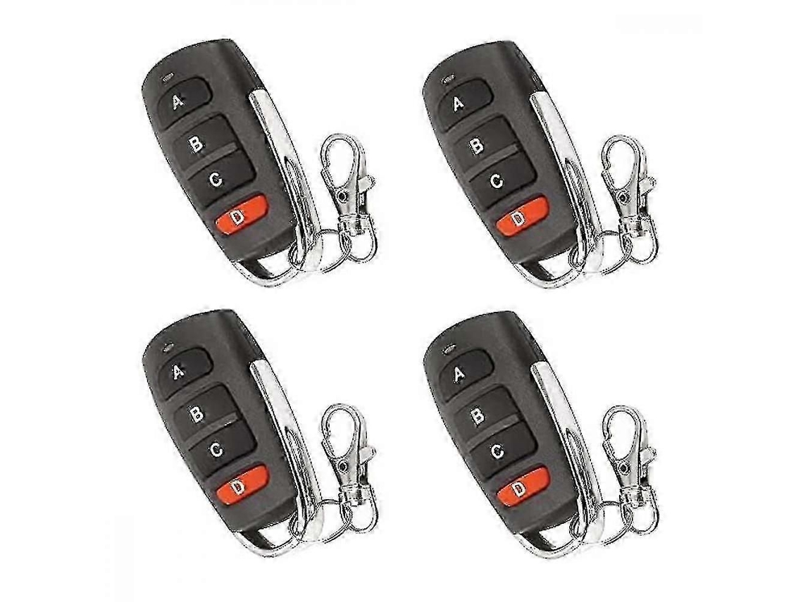 Conjunto De 4 Controles Remotos Universais Duplicadores Para Portas De Garagem, Incluindo Controle Remoto Para Portão, Chaveiro De Controle Remot