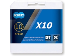 Corrente KMC X10 2X11 Eslabones (2x11 cm - Cinzento)