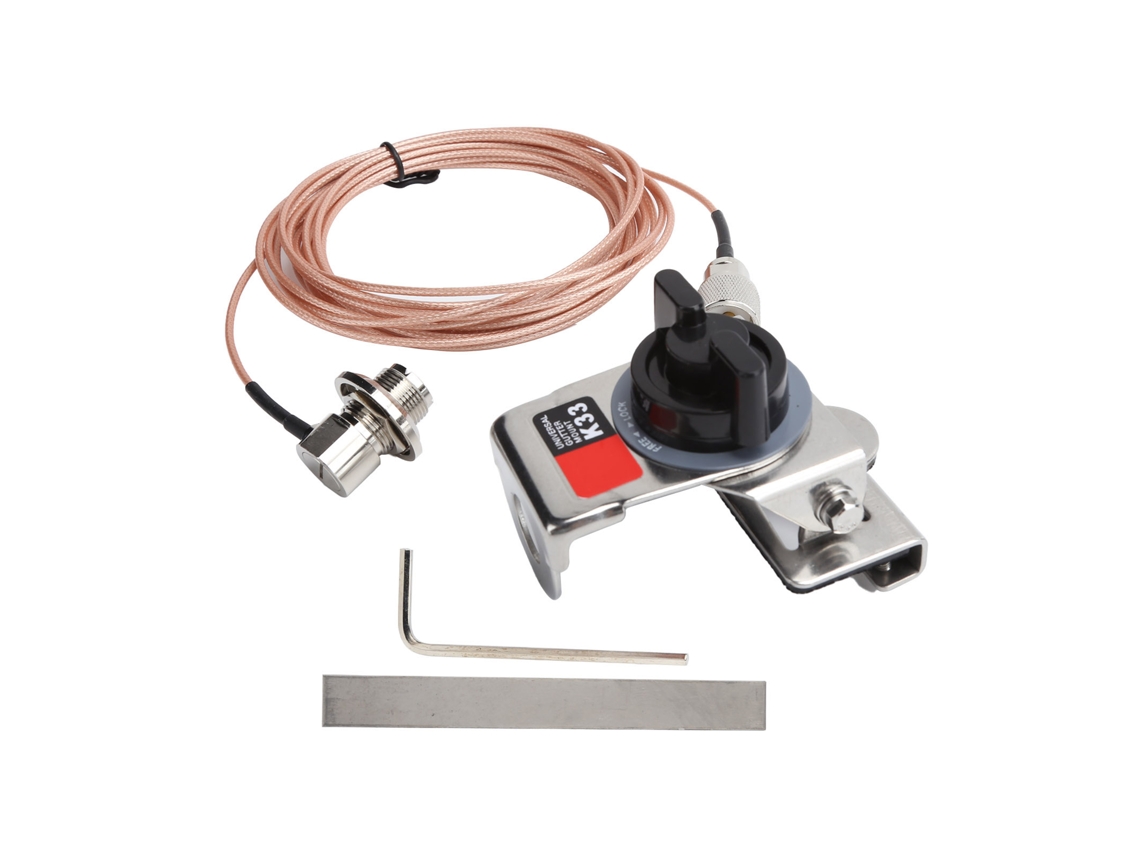 Suporte De Antena Ajustável Para Carro Com Clip De Montagem E Cabo Alimentador 4.6m 316 K33