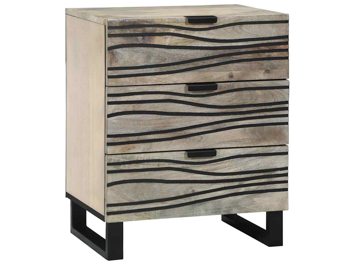 Vidaxl Armário De Cabeceira Branco 50 X 33 X 62 Cm