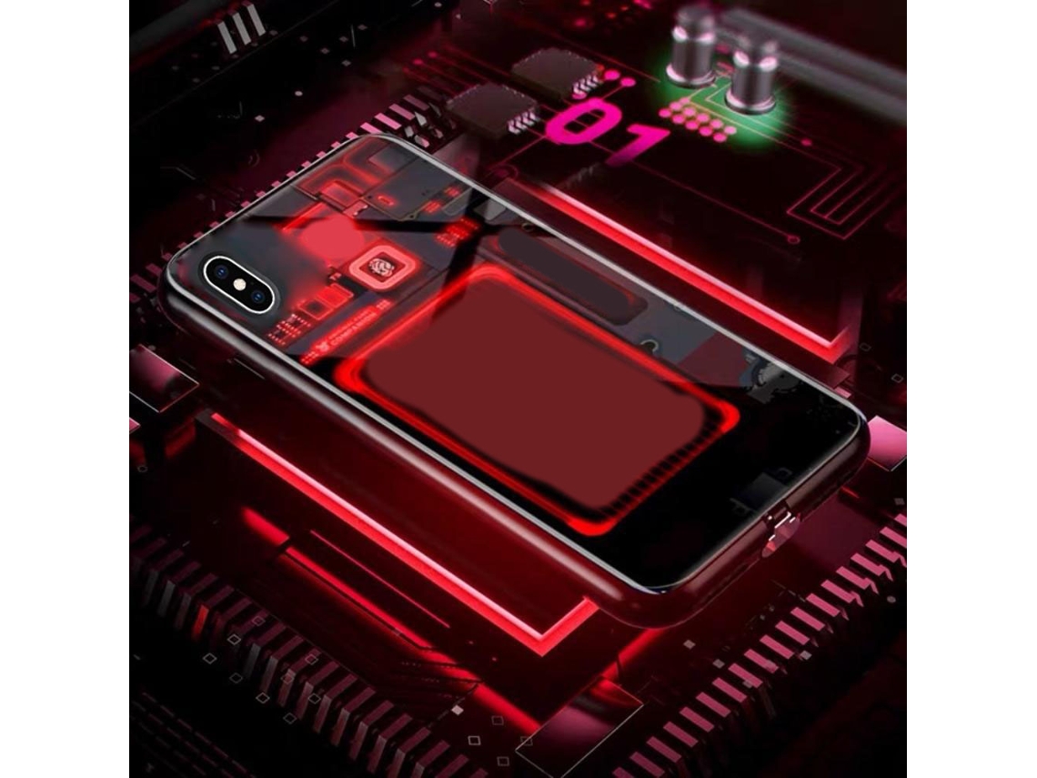 LAXISCREED Capa de Vidro Temperado com flash de chamada para iPhone