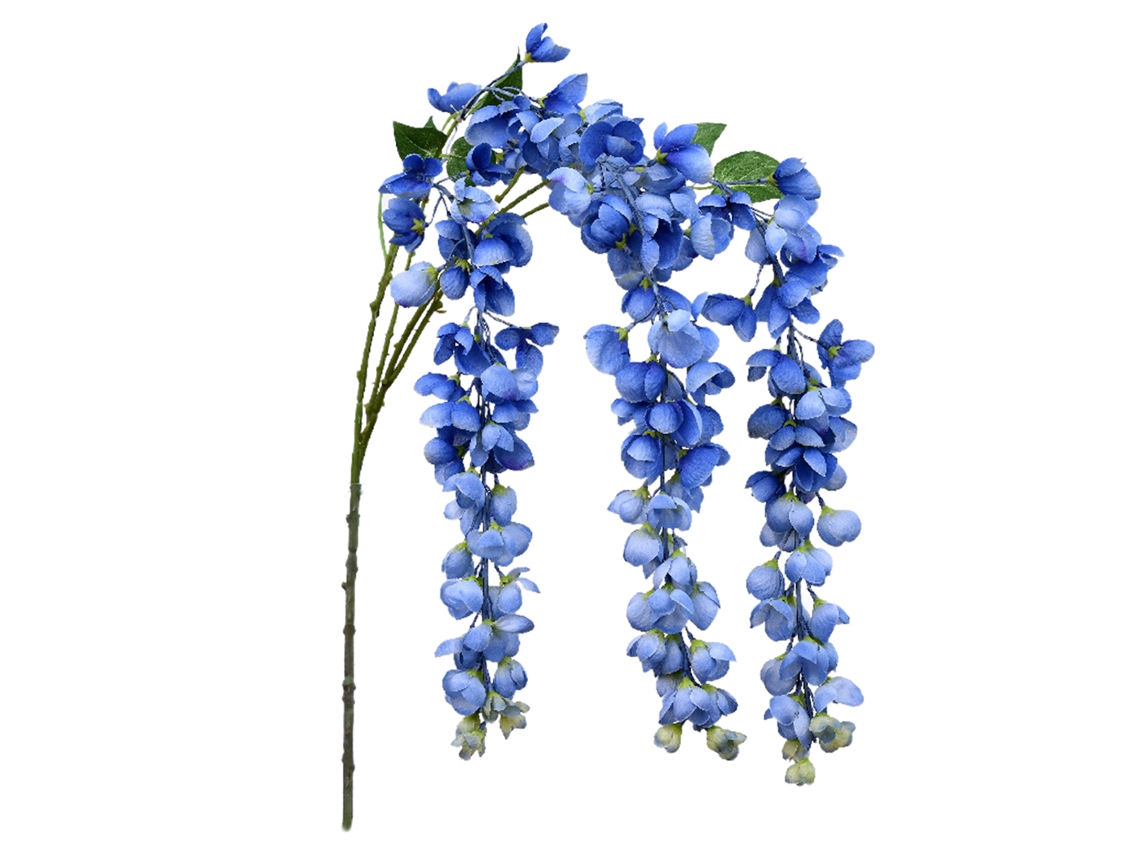 Planta Artificial de Videira Wisteria com Fio de Ferro 97cm LAXISCREED
