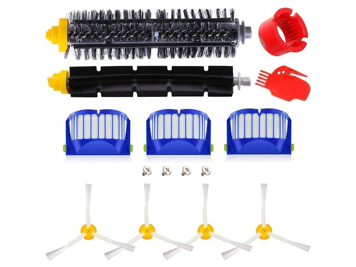 Conjunto de Escovas Substituição para Irobot Roomba 600 610 614 620 625 630 635 640 645 650 655 660 6 BRILVIBERA