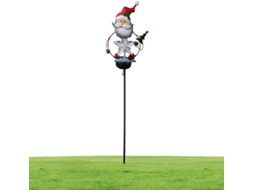 Luzes De Natal Solares De Led Com Papai Noel
