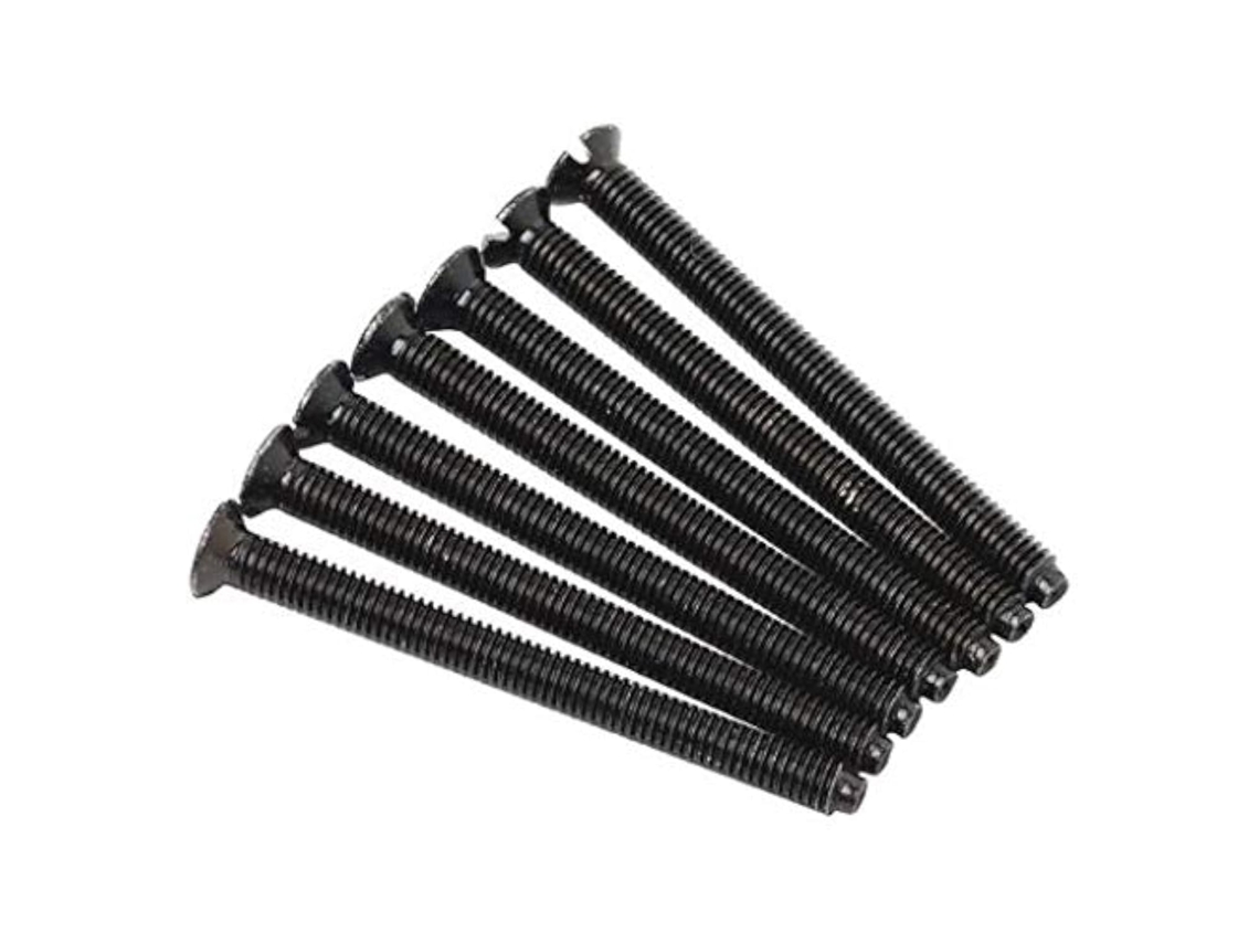 Kit Completo De 100 Parafusos Elétricos De Aço Para Soquete De Lâmpada, Pretos, Da One Stop Diy.