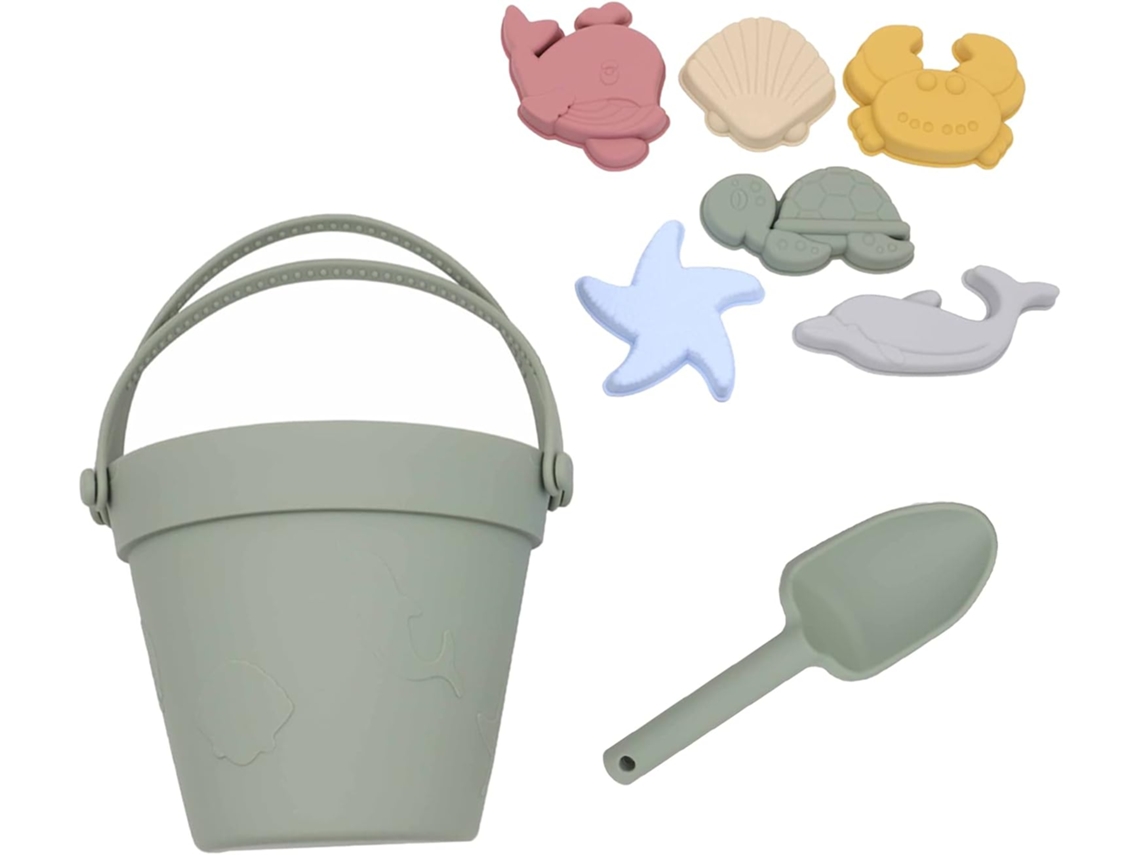 Kit Com 8 Peças De Brinquedos Praia, Brinquedo Areia Silicone Pá S -aquaforge