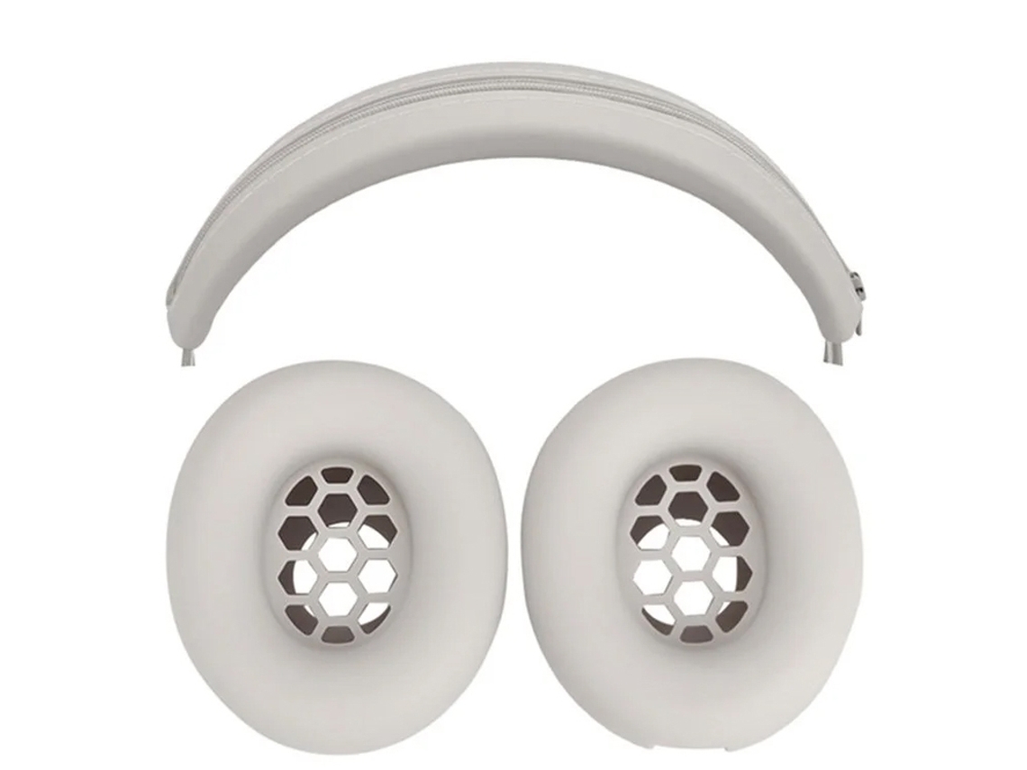 Almofadas Auriculares E Faixa De Cabeça Para Beats Studio Pro Bege Brilvibera