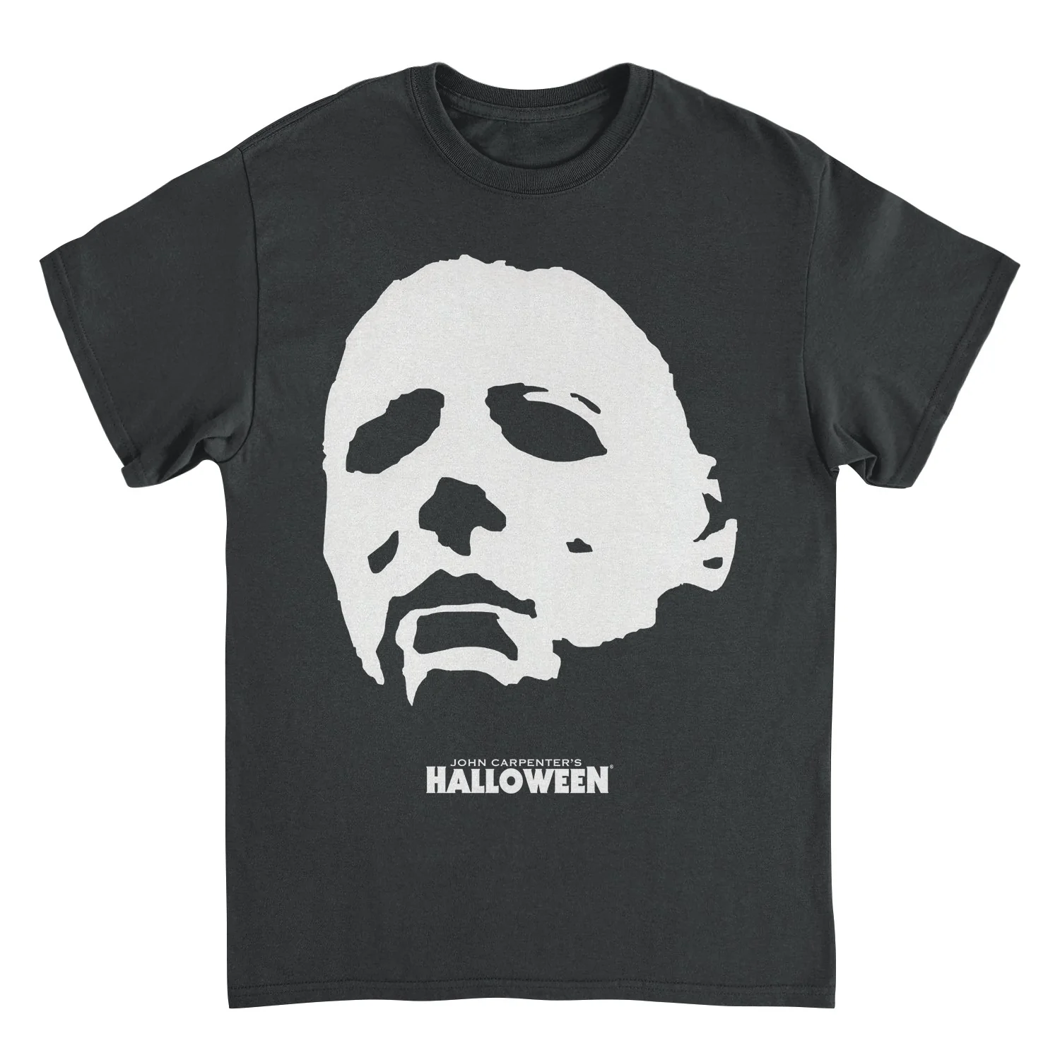 Unisex Adult T-shirt Rockinstone Halloween Michael Myers Mask Angle Blacksizem