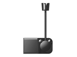 Suporte de Secador Cabelo Sem Punção Ajustável Rack Multifuncional para Quarto Casa GOKOCO