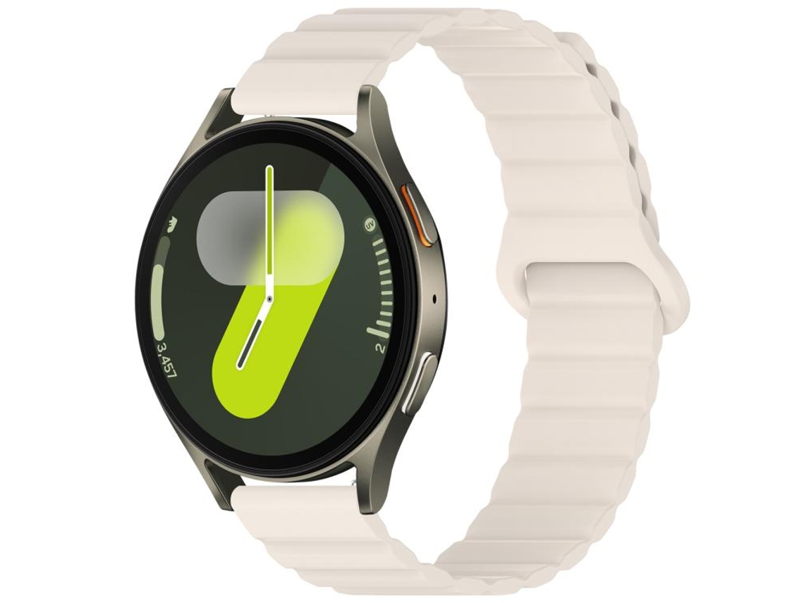 Bracelete para Samsung Galaxy Watch 7/6/5/fe Silicone Brilhante Magnético Loop Starlight XIAOMOYU