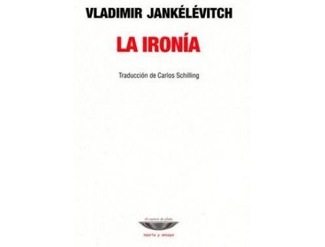 Livro Ironia, La de Vladimir Jankelevitch (Espanhol)