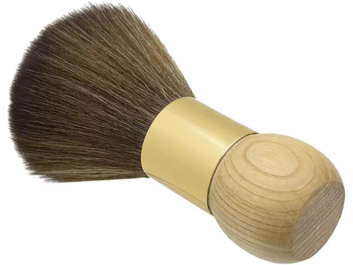 Escova De Corte Cabelo Portátil Madeira Lalafina Com Cerdas Macias Para Limpeza Dos Cabelos, Ideal Para Salões De Beleza