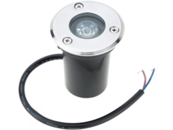 Luminária Led Subterrânea Ip67 Paisagismo Externo Vidro Temperado Certificação Ce 12v Áreas Quadradas Aço Uso GOKOCO