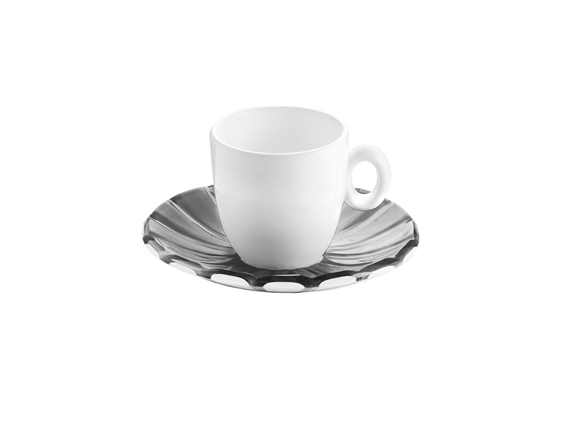 Conjunto 6 Chávenas para Espresso Cinza - Grace GUZZINI