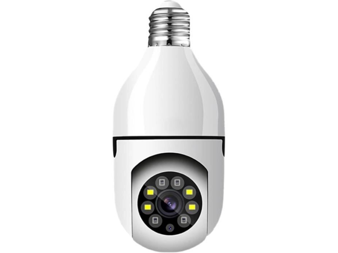 Câmera de Vigilância Câmera Lâmpada Wi-Fi E27 Câmera Panorâmica 360 Graus 1080P com Visão Noturna Rastreamento Automático M1547