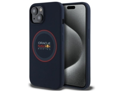 Capa Red Bull Para Iphone 15 6.1 Para Magsafe Com Anel De Silicone Navy
