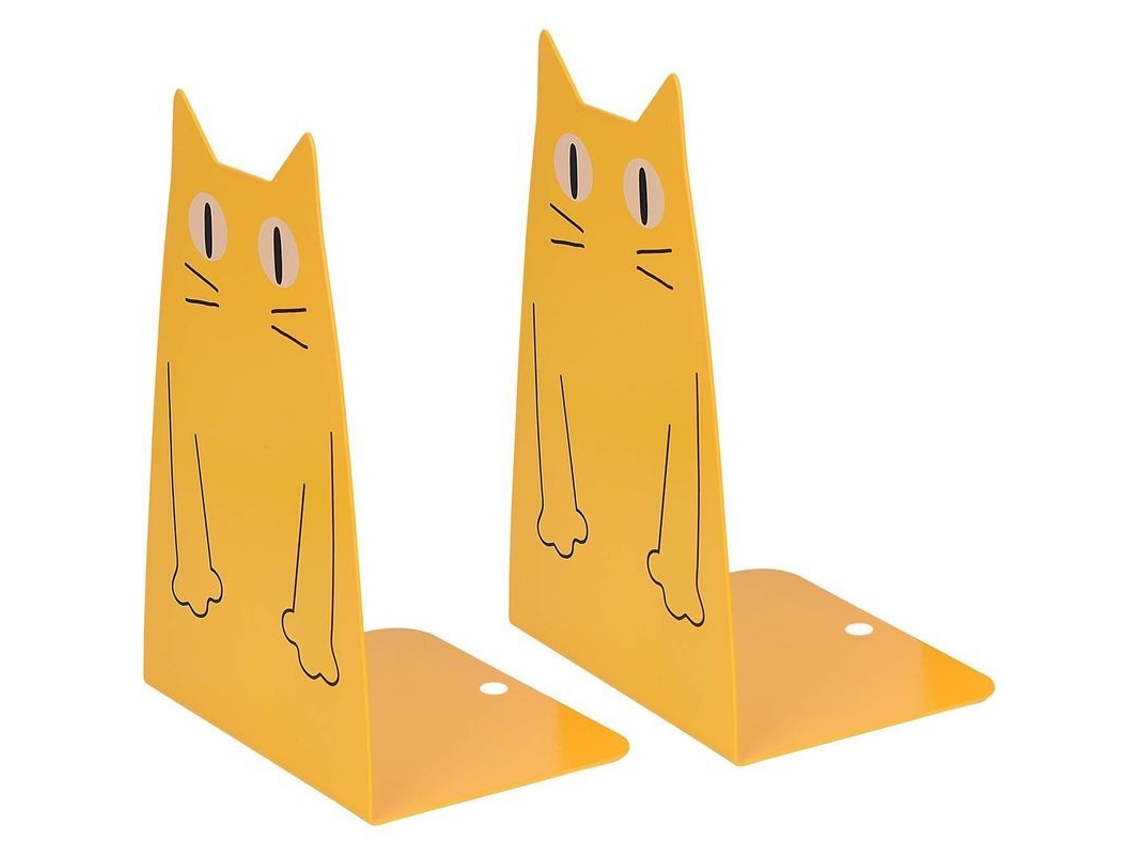 Suportes de Livros de Metal Par de Gatos Nova Line Estilo Fashion