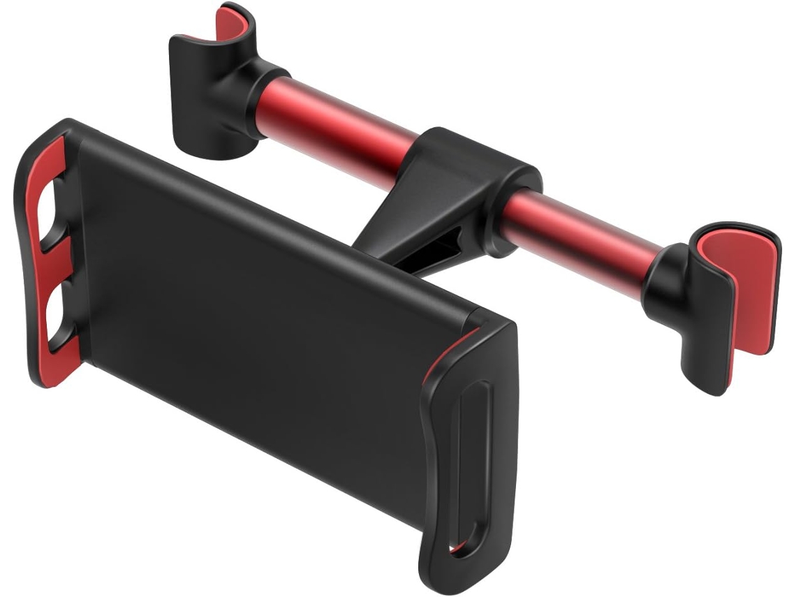 Suporte Para Celular/tablet Para Encosto De Cabeça De Carro, Suporte Ajustável Para Dispositivos De 4 A 11 Polegadas, Vermelho