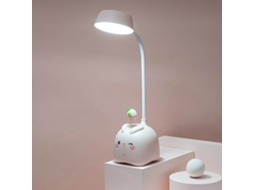 2026 lâmpada de Escritório Led com Carga Usb Plegável Protetora da Visão para Estudantes Leitura Coelho Branco 3.58x3.58x15.75in