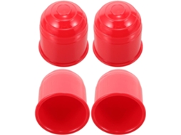 Capas De Engate De Reboque De Plástico Vermelho