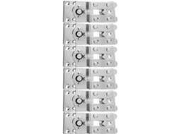 Conjunto Ciieeo Com 6 Conectores Galvanizados Para Sofá Modular, Resistentes À Ferrugem, Com Clipes E Parafusos De