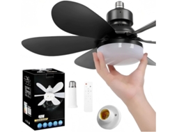 Luminária De Teto Com 6 Lâminas, Soquete E27 40w, Rosca 95mm, 3