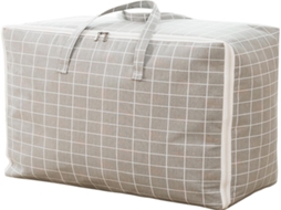 Bolsa Organizadora Lurelia, 1 unidade. 85 L para roupas, roupa de cama e edredons, tecido resistente, fechamento com zíper e alça de viagem.