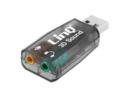 Placa De Som Externa Linq Usb Para 2 Conectores De 3,5 Mm Surround 5.1 Compacto Substituição Da Placa De Som Slowmoose