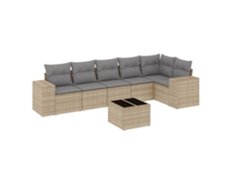 Garden Sofa Set, Garden Sofa Sets Vidaxl Bege Rattan / Vime (n/a)
