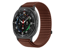 Pulseira Desportiva Em Nylon Compatível Com Samsung Galaxy Watch 9 40mm/44mm, Pulseira De Substituição Macia E Ajustável Marrom Hexinyigjly