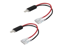 Lâmpada De Conversão H1 Universal Cabo Emaranhado Conectores De Fio Adaptador De Cabo De Alimentação 2 Peças, Nylon, Para Automóvel