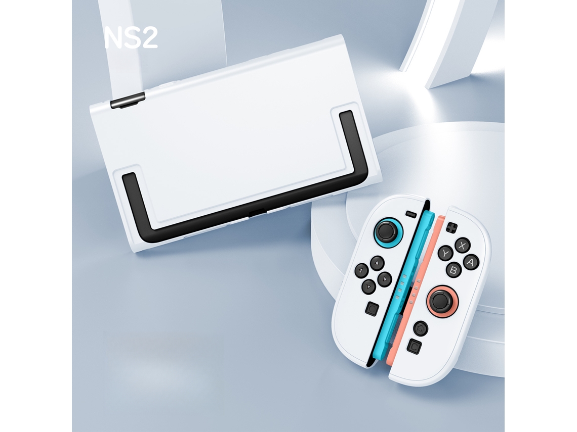 Capa para Nintendo Switch 2, Protetora com Alça Rígida SPQMENT (branca)